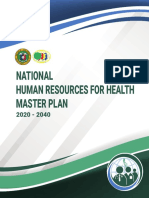 National Human Resources For Health Master Plan 2020-2040 (Updated As of 12 Nov 2021)