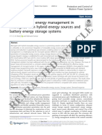 Article: Multi-Objective Energy Management in Microgrids With Hybrid Energy Sources and Battery Energy Storage Systems