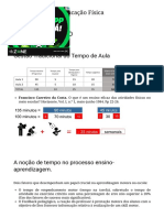 Gestão Do Tempo - Educação Física