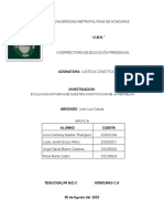 Informe Constituciones de Honduras Actual