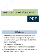 Application of Work Study Slide (Till LB)