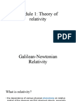 Galilean Newtonian Relativity