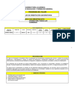 Programa Taller de Orientacion Final Nuevo Formato