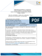 Guía de Actividades y Rúbrica de Evaluación - Unidad 1 - Tarea 1 - Evolución de La Computación y La Informática