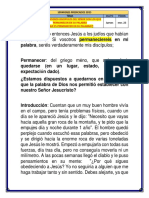 LOS VERDADEROS DISCIPULOS DEL SEÑOR SON LOS QUE PERMANECEN EN SU PALABRA - Que Es Permanecer.