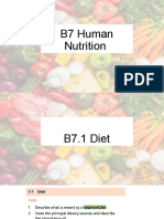 01 - B7 Human Nutrition - PPT 2022-23