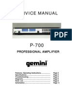 Gemini - Amplifier P-700 - Service Manual