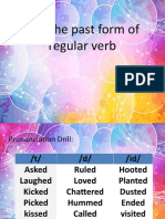 Cot No 2 English Past Form of Regular Verb