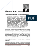 Entrevista A Thomas Szasz