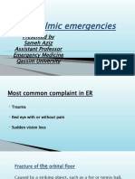 Ophthalmic Emergencies