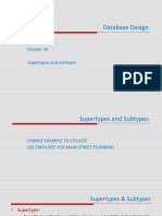 Chapter 04-2 Supertypes - Subtypes