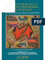 I. - Las Texturas en La Canción Patrimonial Ecuatoriana, Introducción A Su Análisis Compositivo - Luis D. Rodríguez Pazmiño