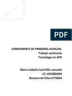 Componente de Primeros Auxilios Isabella