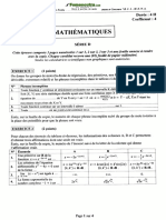 BAC 2022 Maths Série D