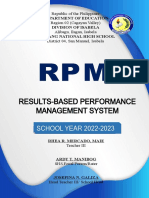 Rpms Portfolio Design 2022 2023