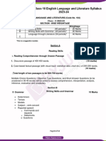 CBSE Class 10 English Language and Literature Syllabus 2023 24