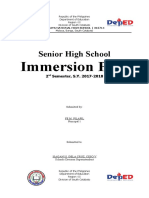 TVL Immersion Plan