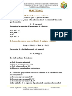 Práctica 01 de Cinética Química de Las Reacciones