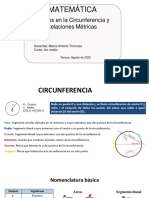 3ro Medio Matemática PPT N°1 Circunferencia