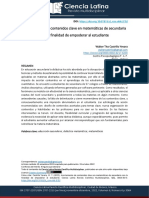 Acortamiento de Contenidos Clave en Matemáticas para Empoderar Al Estudiante