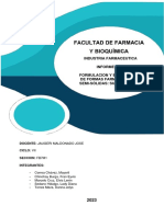 Industria Farmaceutica-Informe 7 Supositorios