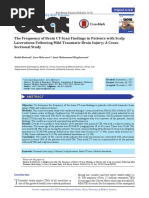 Scalp Laceration and CT Scan Indication