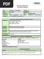 Sesion de Aprendizaje Del Sistema Respiratorio