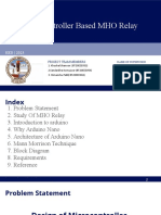 Microcontroller Based MHO Relay: Project Team Members