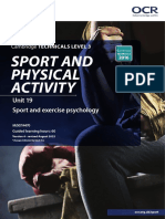 Sport and Exercise Psychology