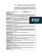 Project Scope Statement Template Rev01