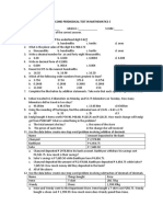 Second Perdiodical Test in Mathematics 5