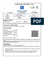 Electronic Reservation Slip (ERS) : 2848394569 12533/pushpak Express Sleeper Class (SL)