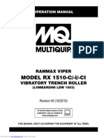 Model RX 1510-C/-I/-Ci: Rammax Viper Vibratory Trench Roller