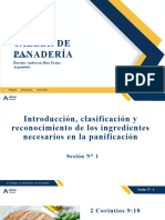 Taller de Panadería: Sesión N°: 1 Docente: Anderson Jhon Ticona Argandoña