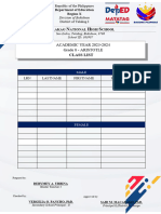 Final Class List Teachersprogram Classprogram Format