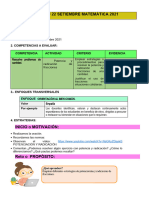 Actividad 22 Setiembre Matemática 2021