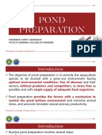 Chapter 3 - Pond Preparation - Pinciples