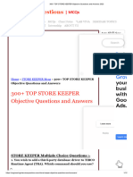 Computer 300+ TOP STORE KEEPER Objective Questions and Answers 2023