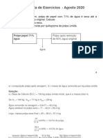 Primeira Lista Exercícios Resolvida - BME - 2021-1