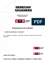 Semana 01 Derecho Aduanero - Utp