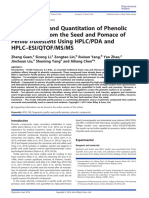 Identification and Quantitation of Phenolic Compounds From The Seed and Pomace of Perilla Frutescens Using HPLC - PDA and HPLC-ESI - QTOF - MS - MS