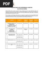 Constancia de Auditor AE