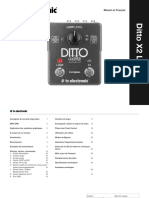 TC Ditto x2 Looper Manual French