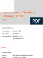 iOS Bootcamp Syllabus February 2023