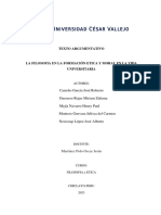 TEXTO ARGUMENTATIVO - Filosofía y Ética