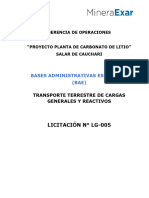 Lic. #LG-005 - Bases Administrativas Especiales