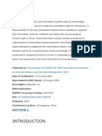 Critical Failure Factors of Information System Projectss