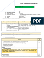 Sesión de Aprendizaje de Matemática