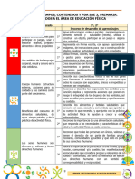 Parrilla de Campos, Contenidos, Pda, Fase 3, 4 y 5 Educación Física