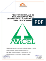 Relatório Do Plano de Recuperação de Área Degradada Ou Alterada - Rprad para Cascalheiras - 2022